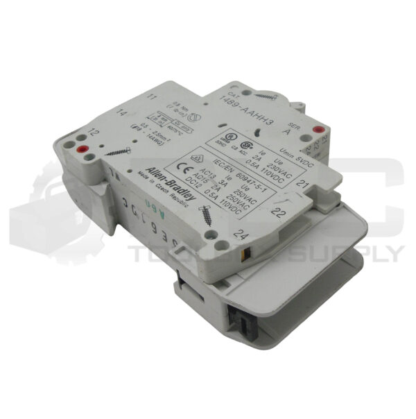 LOT OF 3 ALLEN BRADLEY 1489-A1C100 /A CIRCUIT BREAKER 10A W/ 1489-AAHH3 /A - Image 3