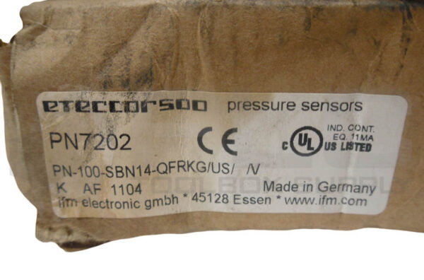 NEW IFM ELECTRONIC PN7202 PRESSURE SENSOR 4350PSI PN-100-SBN14-QFRKG/US/V - Image 10