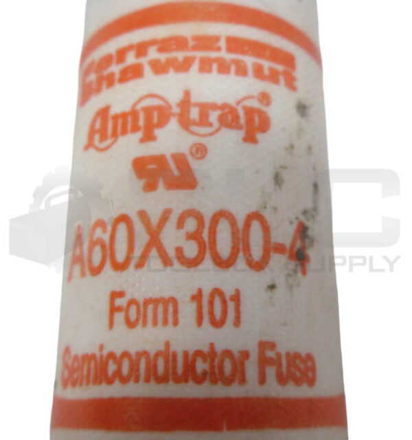 FERRAZ SHAWMUT A60X300-4 SEMICONDUCTOR FUSE 300A 600VAC 200KA - Image 4