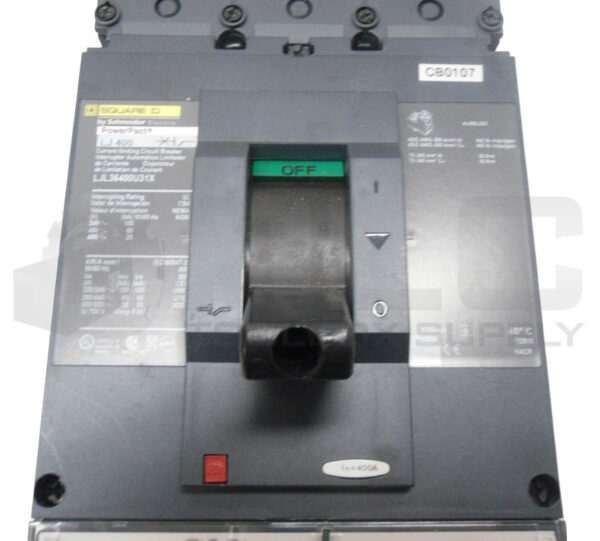 SQUARE D LJL36400U31X POWERPACT LJ 400 CIRCUIT BREAKER 400A 50/60HZ - Image 5