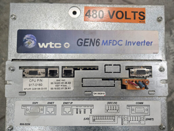 WTC 902-1103 GEN 6 MFDC INVERTER 350-500VAC 500A W/ 917-0160 G08106-00-05 - Image 7
