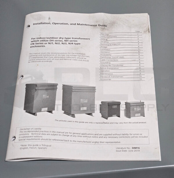 MADDOX MIT-DRY-119 INDUSTRIAL TRANSFORMER 1PH 15KVA 60HZ - Image 5
