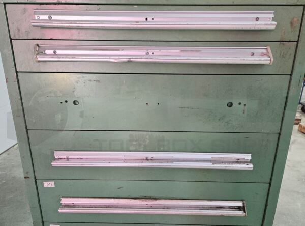 TOOL CABINET CHEST STORAGE, 9 DRAWER, 30"W X 28"D X 60"H, GREEN *READ* - Image 5