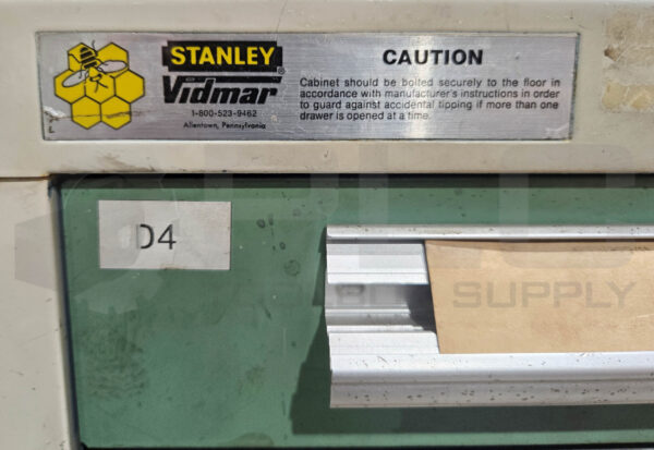 STANLEY VIDMAR TOOL CABINET CHEST STORAGE, 11 DRAWER, 28"D X 30"W X 59"H - Image 10