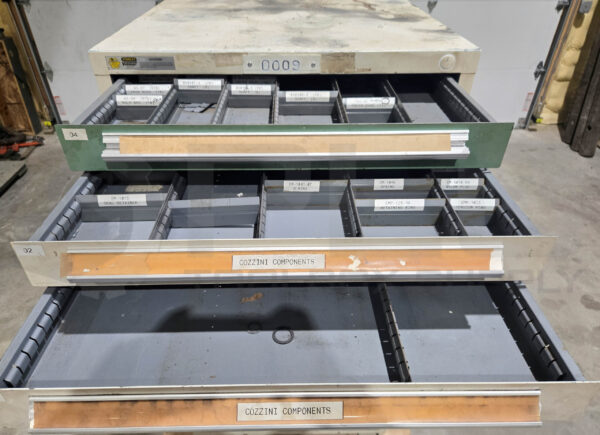STANLEY VIDMAR TOOL CABINET CHEST STORAGE, 11 DRAWER, 28"D X 30"W X 59"H - Image 5