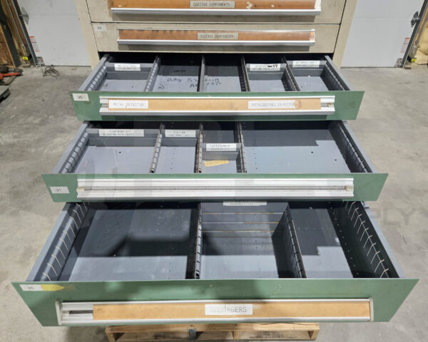 STANLEY VIDMAR TOOL CABINET CHEST STORAGE, 11 DRAWER, 28"D X 30"W X 59"H - Image 6