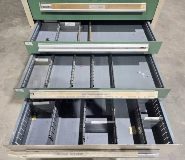 STANLEY VIDMAR TOOL CABINET CHEST STORAGE, 11 DRAWER, 28"D X 30"W X 59"H - Image 7