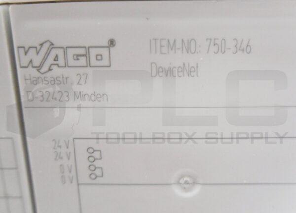 WAGO 750-346 DEVICENET COMMUNICATION INTERFACE MODULE 24VDC - Image 7