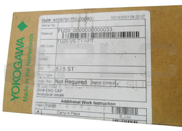 NEW YOKOGAWA FU20-VS-T1-NPT WIDE BODY SENSOR - Image 4