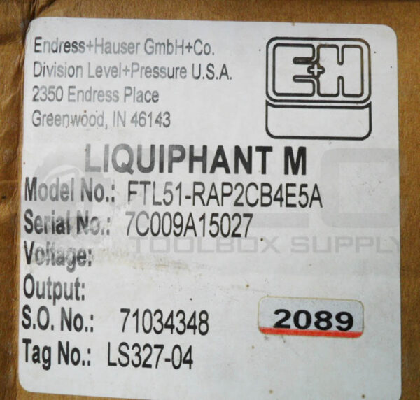 NEW ENDRESS + HAUSER FTL51-RAP2CB4E5A LIQUIPHANT M LEVEL SWITCH - Image 7