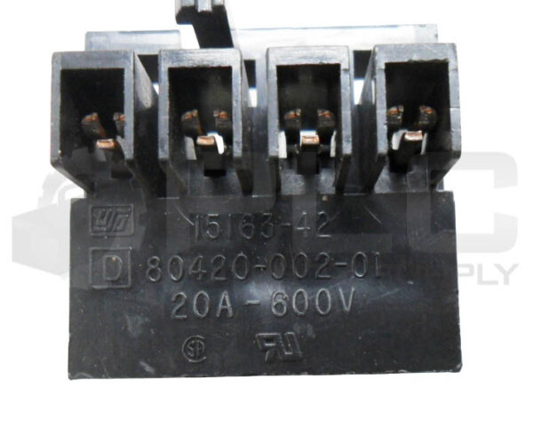 NEW SQUARE D 80420-001-01 TERMINAL BLOCK 20A 600V 15163-42 - Image 4