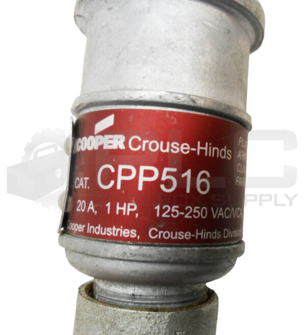 NEW COOPER CROUSE HINDS CPP516 ARKTITE PLUG 125-250VAC 20A 18VDC - Image 4
