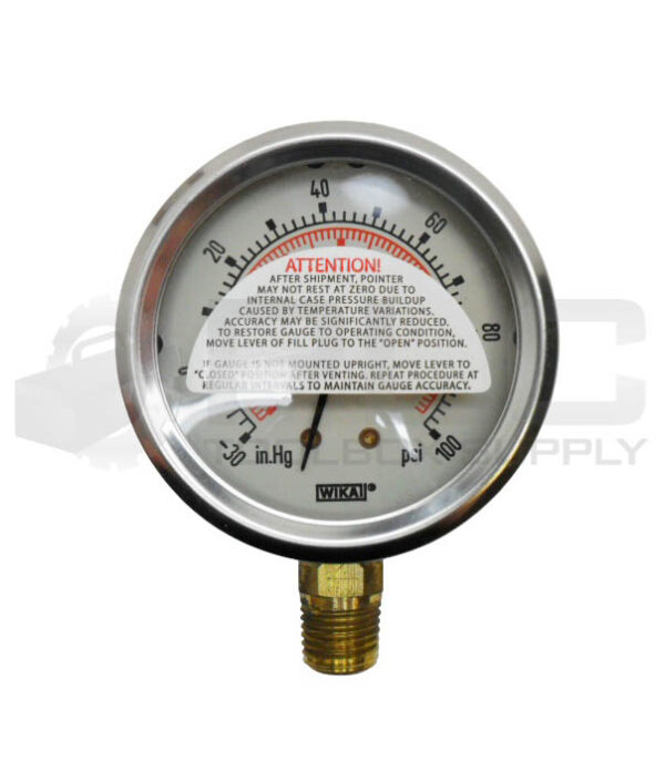 NEW WIKA 8345368 PRESSURE GAUGE 213.53 2.5" 1/4" NPT 100PSI *READ* - Image 2