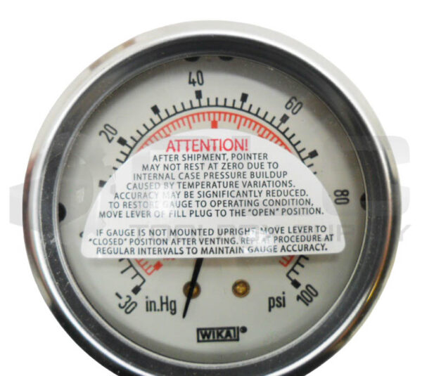 NEW WIKA 8345368 PRESSURE GAUGE 213.53 2.5" 1/4" NPT 100PSI *READ* - Image 4