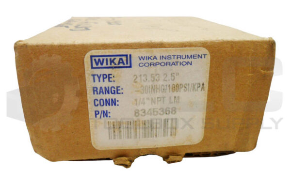 NEW WIKA 8345368 PRESSURE GAUGE 213.53 2.5" 1/4" NPT 100PSI *READ* - Image 5