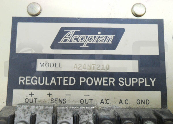 ACOPIAN A24MT210 REGULATED POWER SUPPLY - Image 5