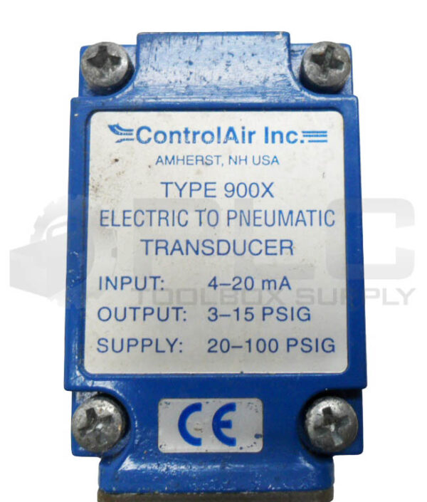 CONTROL AIR INC 900X ELECTRIC TO PNEUMATIC TRANSDUCER 20-100PSIG - Image 5
