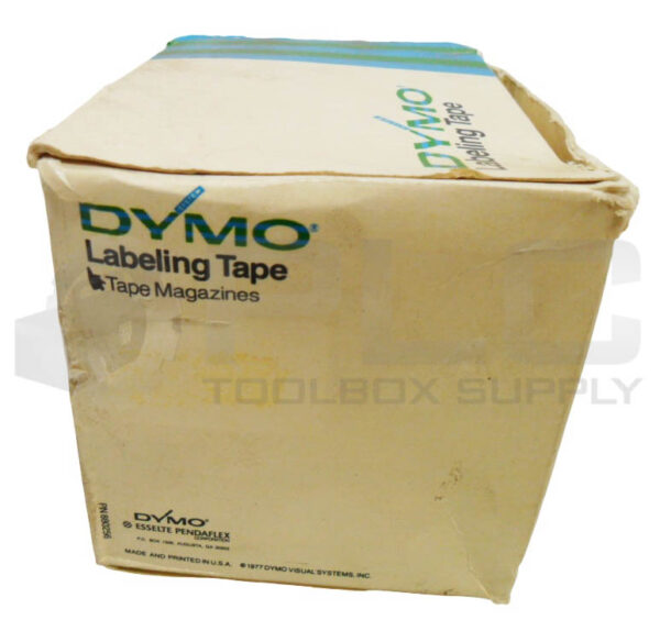 NEW BOX OF 4 DYMO TAPE MAGAZINE BLACK *READ* - Image 3