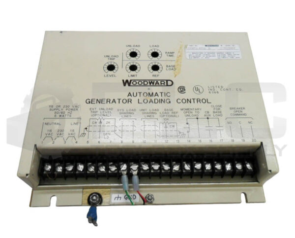 WOODWARD 9905-096 G AUTOMATIC GENERATOR LOADING CONTROL 115/230VAC 50/60HZ 5W