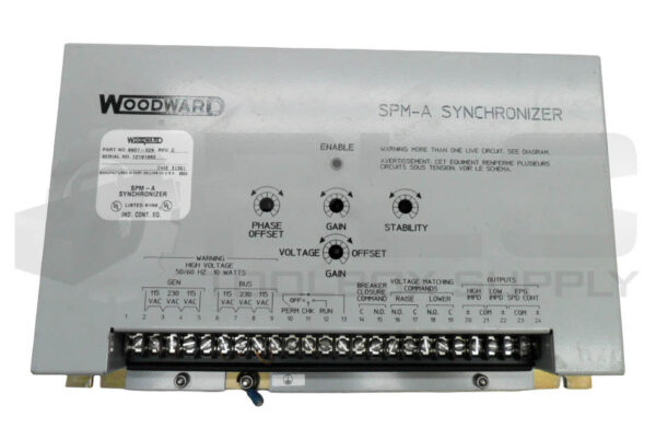 WOODWARD 9907-029 SPM-A SYNCHRONIZER 50/60HZ 10W 115/230VAC - Image 2