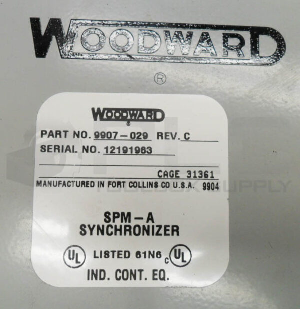 WOODWARD 9907-029 SPM-A SYNCHRONIZER 50/60HZ 10W 115/230VAC - Image 4