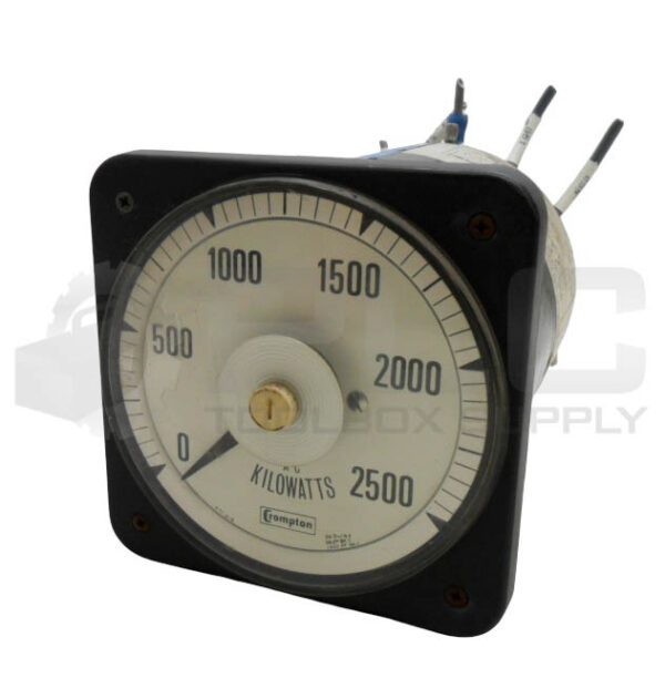 CROMPTON 077-218A-QQ KILOWATTS METER 0-2500KW 120V