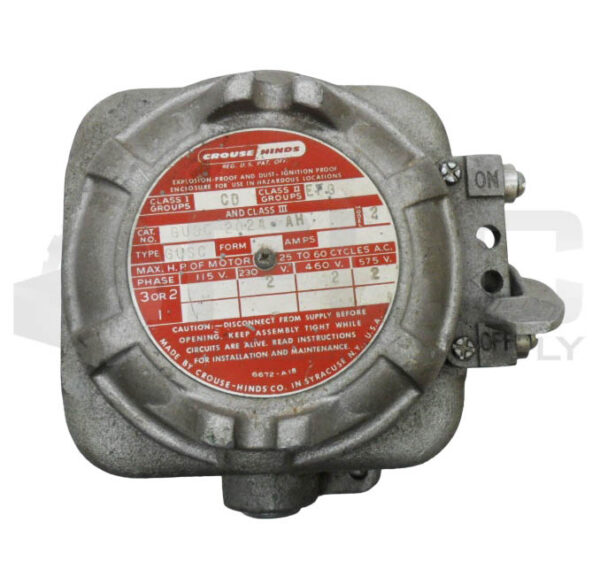 NEW CROUSE HINDS GUSC 2024 AH EXPLOSION PROOF SNAP SWITCH MODEL 2 575V - Image 2