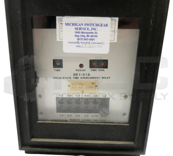 BASLER ELECTRIC BE1-51A SOLID STATE TIME OVERCURRENT RELAY W/ 4CMA-20 TRANSDUCER - Image 2