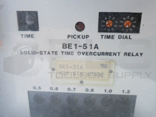 BASLER ELECTRIC BE1-51A SOLID STATE TIME OVERCURRENT RELAY W/ 4CMA-20 TRANSDUCER - Image 5