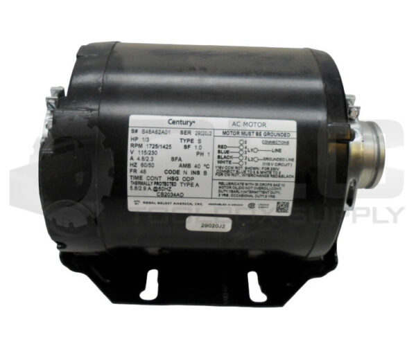 NEW CENTURY S48A62A01 AC MOTOR 1/3HP 1725/1425RPM FR:48 115-230V 4.6/2.3A *READ* - Image 2