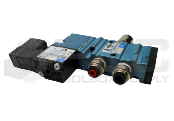 MAC VALVES 411A-B0A-DM-DDAJ-1KJ PNEUMATIC SOLENOID VALVE W/ DMB-DDAJ-IKJ COIL - Image 2
