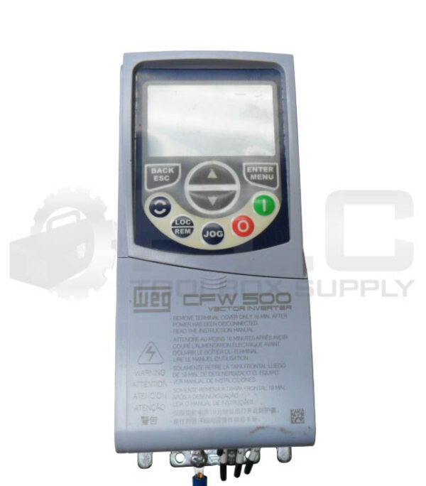 WEG CFW500A06P1T4NB20G2 FREQUENCY INVERTER 380-480VAC 7.4A 50/60HZ 15573823 - Image 2