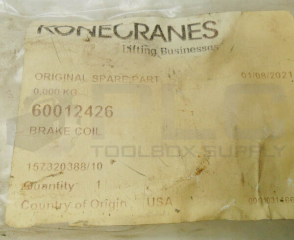 NEW KONECRANES 60012426 BRAKE COIL 157320388/10 *READ* - Image 5