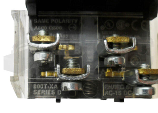 ALLEN BRADLEY 800T-QT24G /T PUSH BUTTON GREEN W/ 800T-XA /D CONTACT BLOCK - Image 4