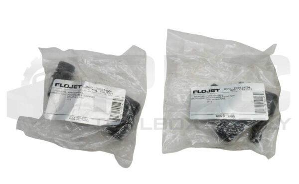 LOT OF 2 SEALED NEW BAG OF 2 FLOJET 20381-024 PORT ADAPTERS TOTAL 4