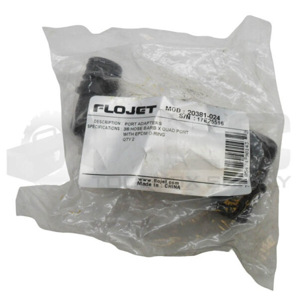 LOT OF 2 SEALED NEW BAG OF 2 FLOJET 20381-024 PORT ADAPTERS TOTAL 4 - Image 2