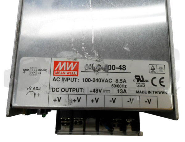 MEAN WELL HRP-600-48 POWER SUPPLY 100-240VAC 8.5A 50/60HZ - Image 5