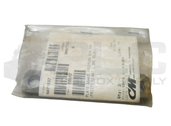 SEALED NEW BAG OF 2 CM 624-191 PLATE BRAKE FRICTION