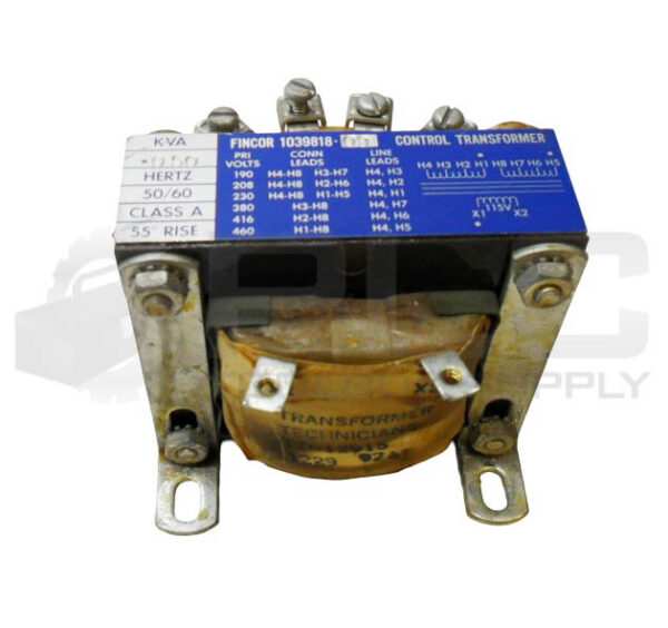 FINCOR 1039818-09 CONTROL TRANSFORMER 50/60HZ 460V
