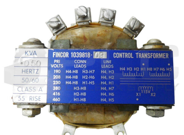 FINCOR 1039818-09 CONTROL TRANSFORMER 50/60HZ 460V - Image 5