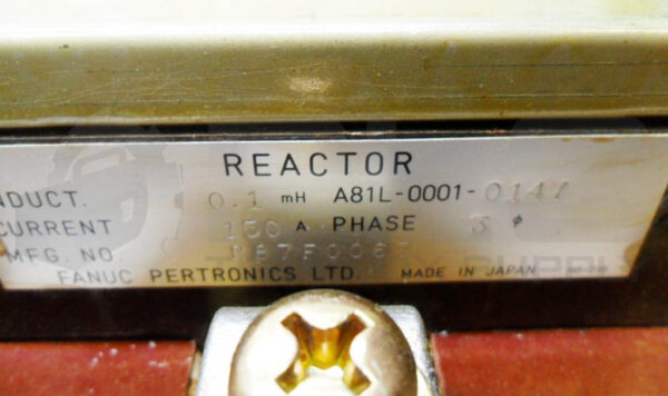 FANUC A81L-0001-0147 REACTOR 150A 3PH P87F0067 - Image 6