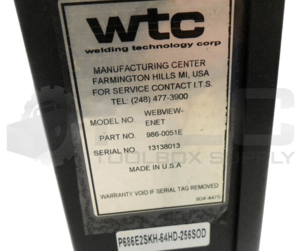 WTC WEBVIEW-ENET ETHERNET TERMINAL 2A 250V 986-0051E - Image 5
