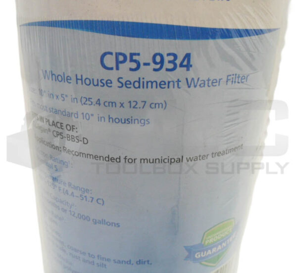 LOT OF 3 SEALED NEW TIER1 CP5-934 SEDIMENT WATER FILTER 10" X 5" - Image 4