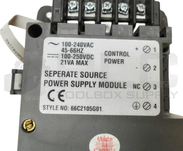 EATON 66C2105G01 SEPERATE SOURCE POWER SUPPLY MODULE 100-240VAC 45-66HZ - Image 6