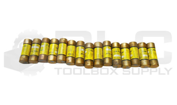 LOT OF 15 BUSSMANN LPJ-1SP LOW PEAK FUSE 1A 600VAC 300VDC