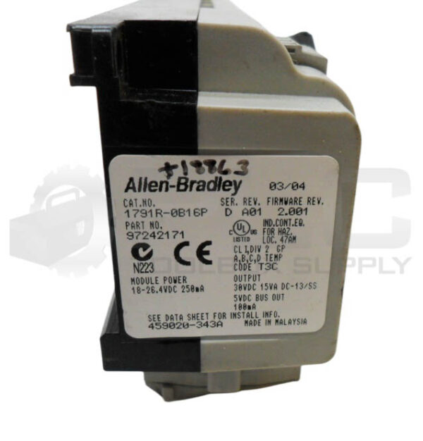 ALLEN BRADLEY 1791R-0B16P /D OUTPUT COMPACT BLOCK I/O 18-26.4VDC - Image 6