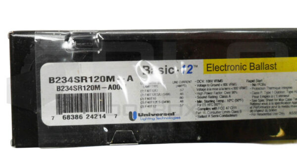 LOT OF 3 NEW UNIVERSAL B234SR120M-A ELECTRONIC BALLAST 120V 60HZ - Image 5