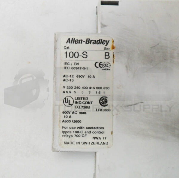 ALLEN BRADLEY 100-C85D*00 /A CONTACTOR W/ 100-FSD250 /A W/ 100-S /B - Image 5