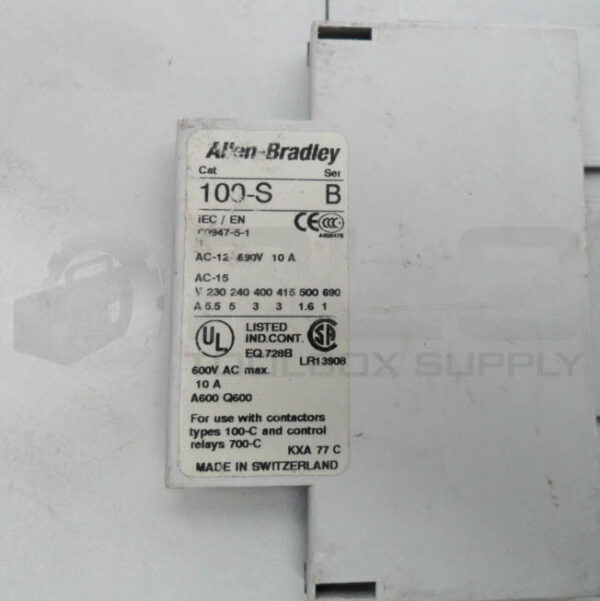 ALLEN BRADLEY 100S-C72DJ14C /B W/ 100-C72D*00 /B W/ 100S-F /B W/ 100-S /B - Image 6