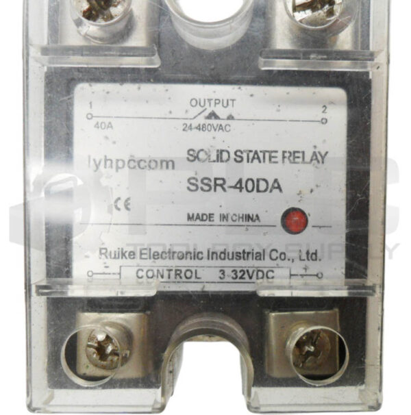 RUIKE ELECTRONIC SSR-40DA SOLID STATE RELAY 3-32VDC - Image 5
